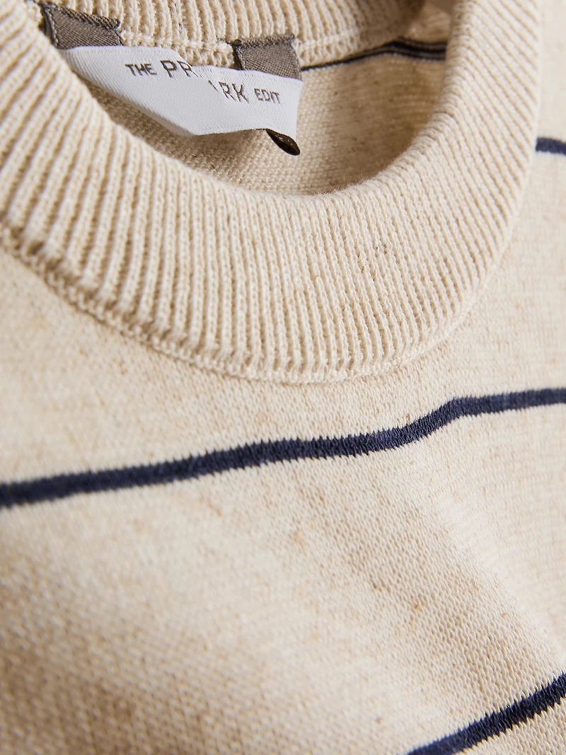 1.5-12yrs | The Edit Stripe Short Sleeve Sweater