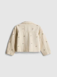 1.5-8yrs | Floral Embroidered Denim Jacket