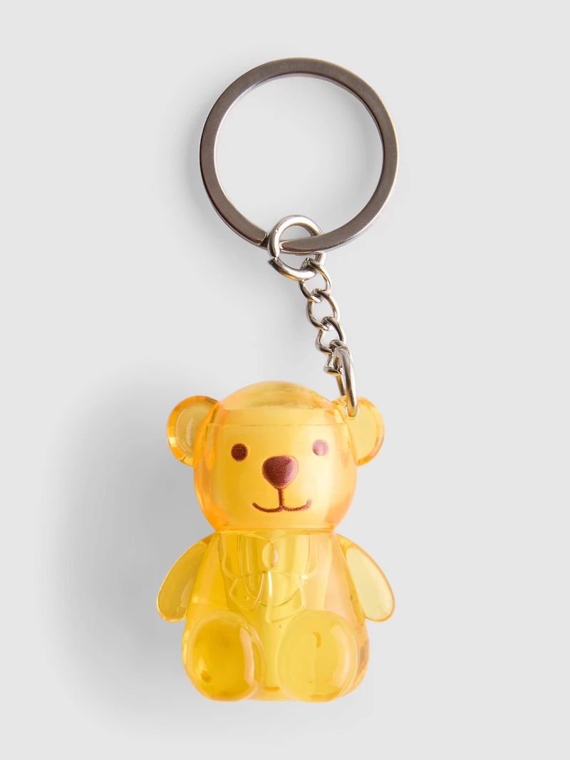 Teddy Bear Keychain Lip Balm