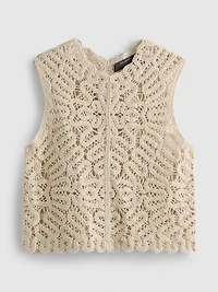 Cotton Rich Crochet Tank Top