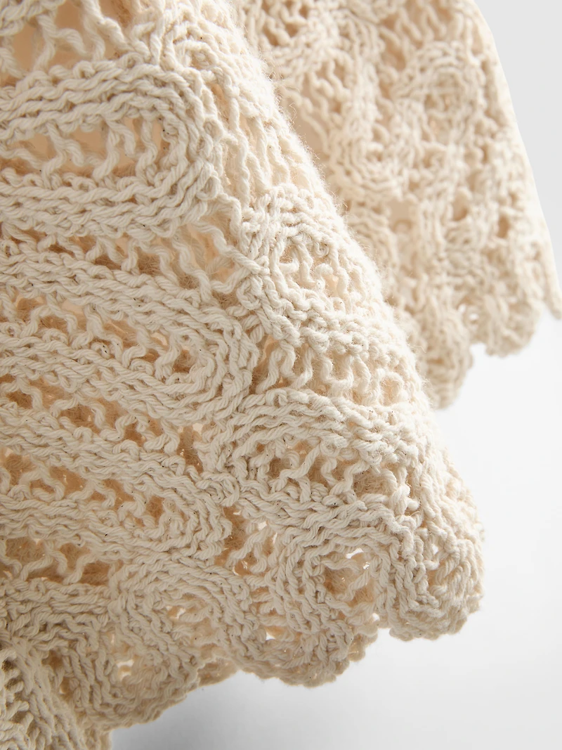 Cotton Rich Crochet Tank Top