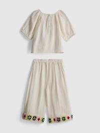 1.5-8yrs | Crochet Blouse and Pants Set