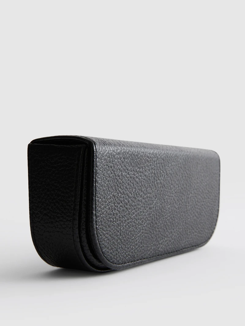 Faux Leather Sunglasses Case