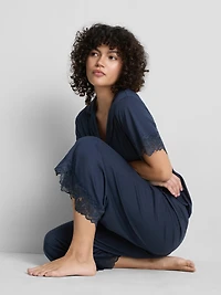 Modal-Rich Culotte Pajama Bottoms