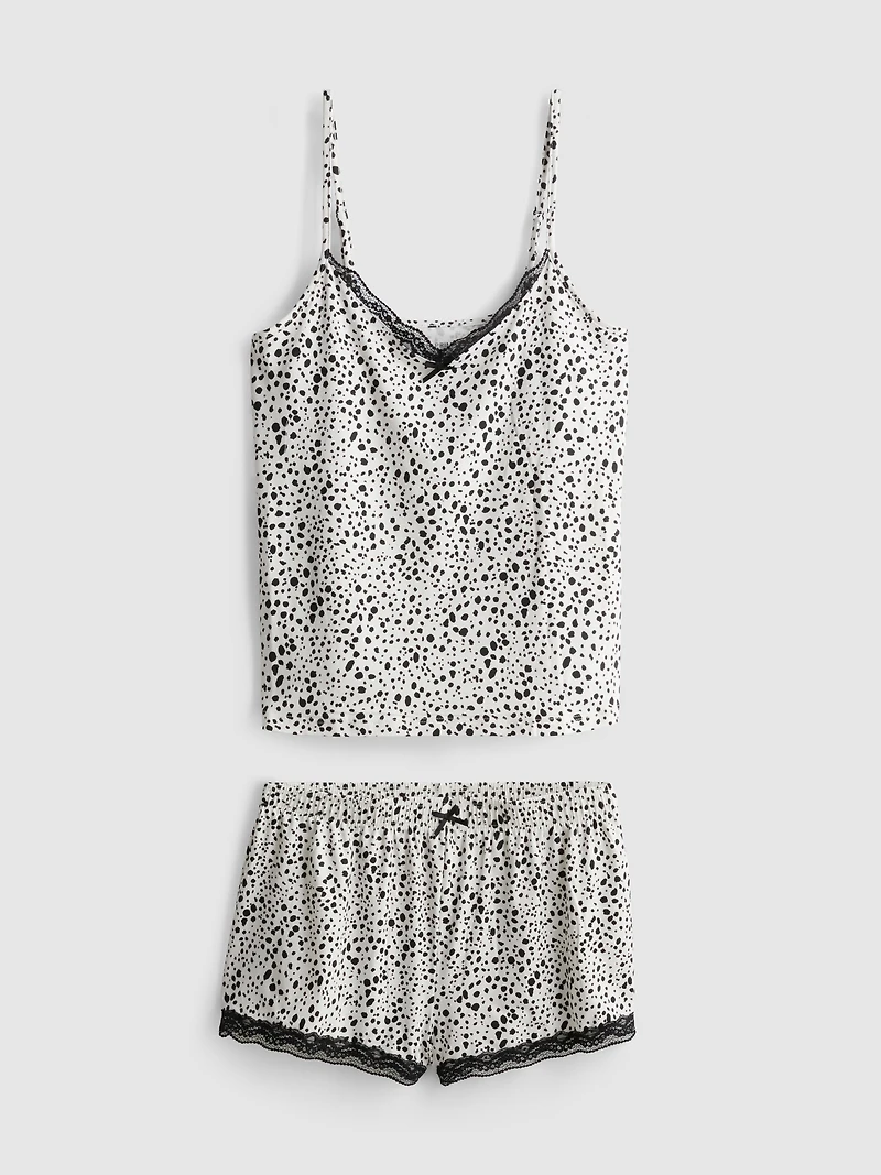Printed Cami Shorty Pajamas