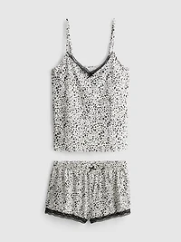 Printed Cami Shorty Pajamas