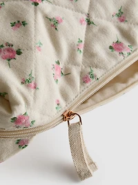 Floral Canvas Toiletry Bag
