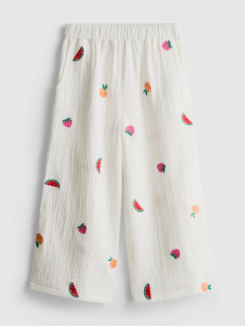 1.5-8yrs | Embroidered Pants