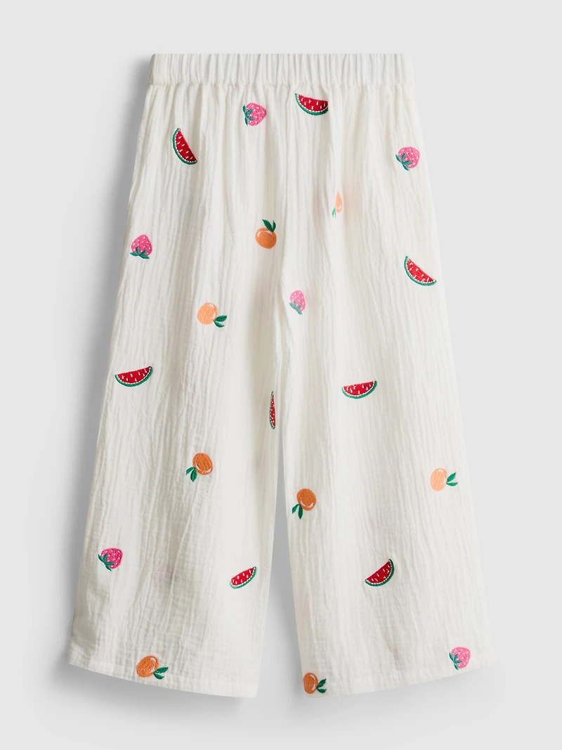 1.5-8yrs | Embroidered Pants