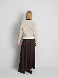 Crochet Bomber Jacket