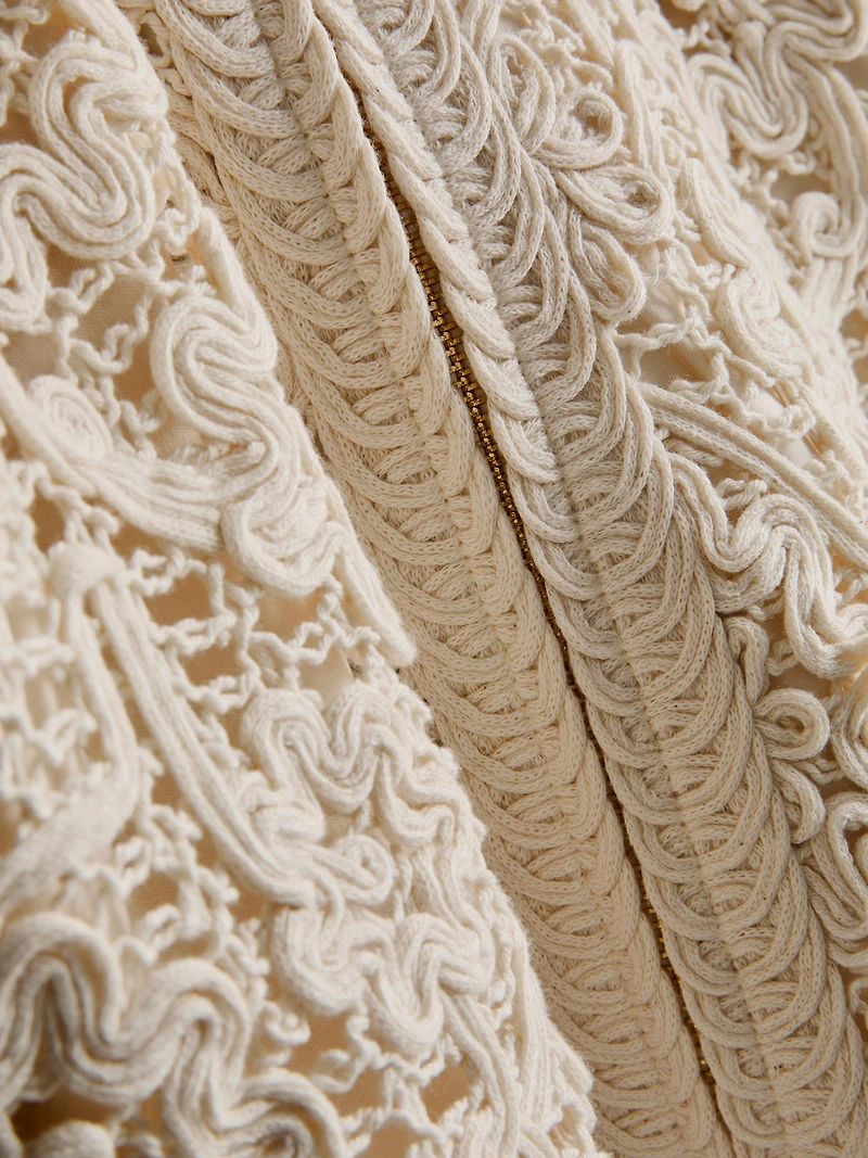 Crochet Bomber Jacket