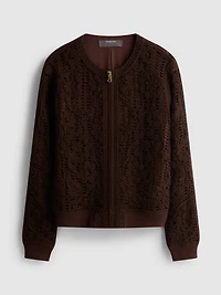 Crochet Bomber Jacket