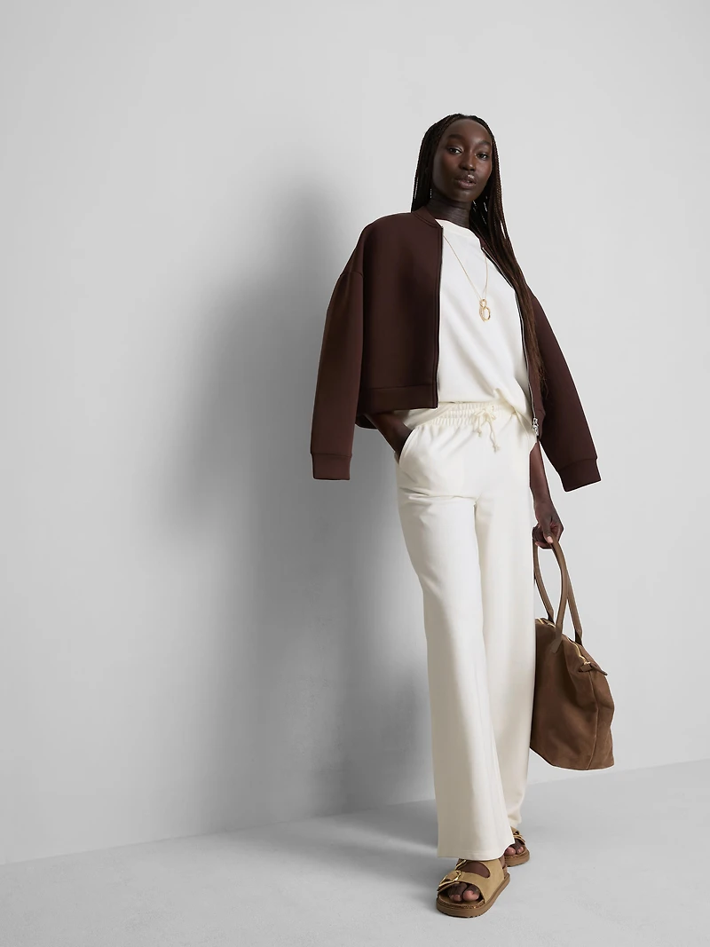 Cotton Rich Wide Leg Sweatpants