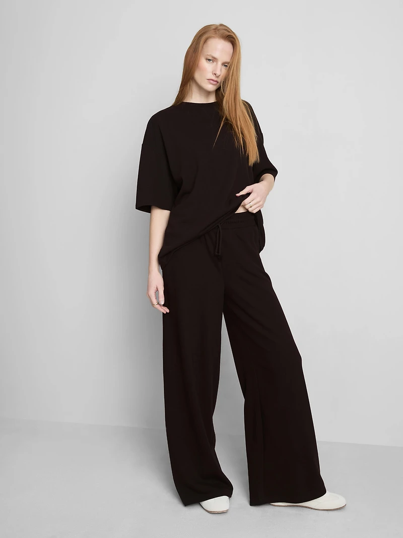 Cotton Rich Wide Leg Sweatpants