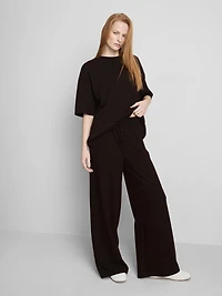 Cotton Rich Wide Leg Sweatpants