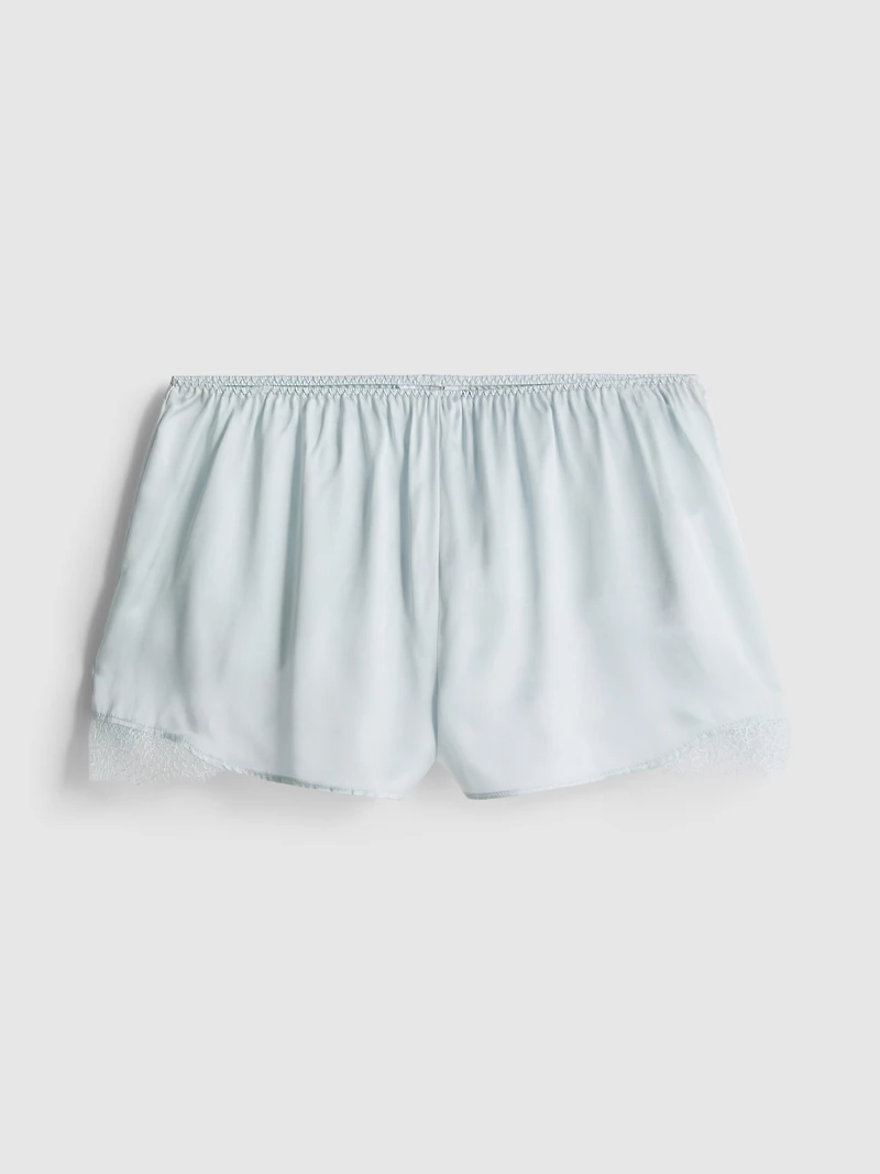 The Edit Silk Blend Pajama Shorts