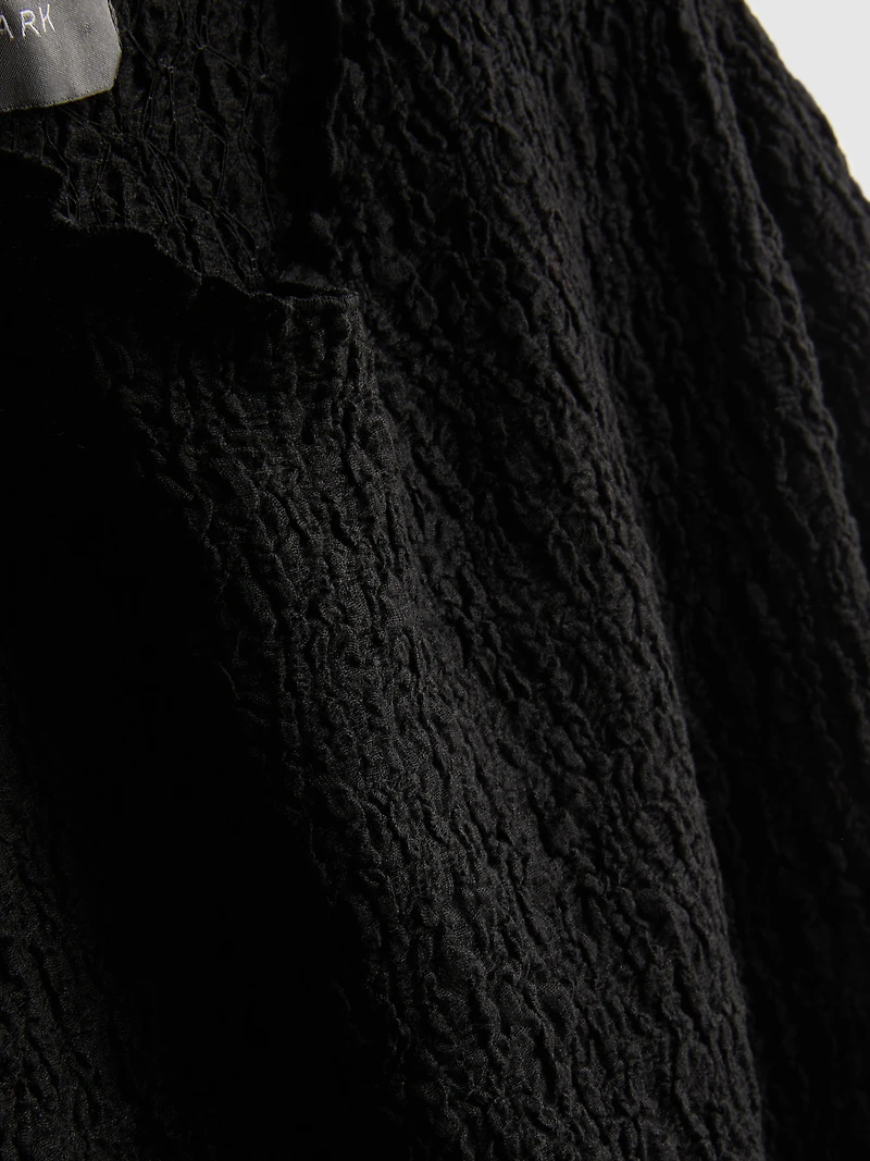 Short-Sleeve Crinkle Top