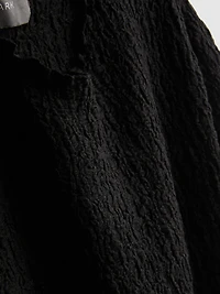 Short-Sleeve Crinkle Top