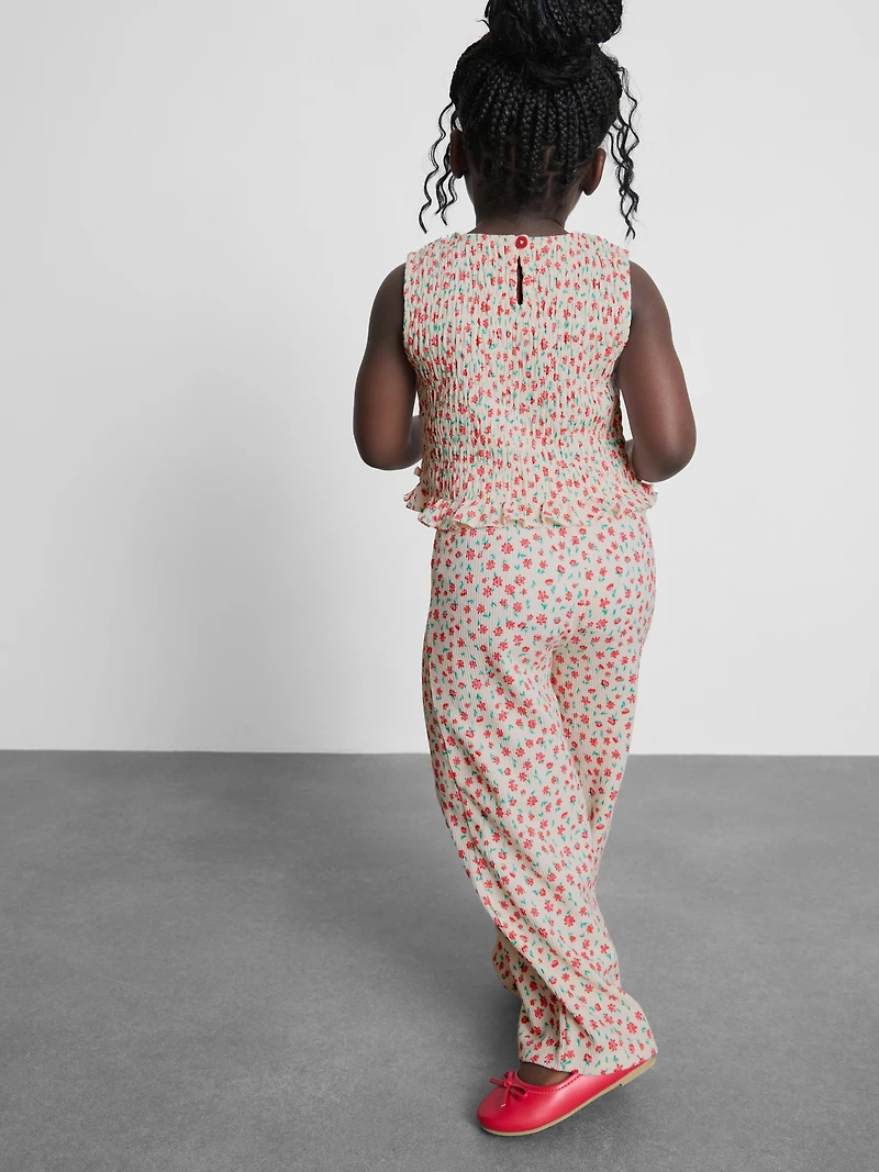 1.5-8yrs | Sleeveless Blouse and Pants Set