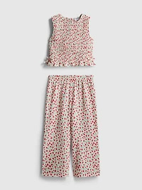 1.5-8yrs | Sleeveless Blouse and Pants Set