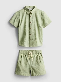 1.5-12yrs | Stacey Solomon Gingham Plaid Shirt and Shorts Set