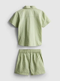 1.5-12yrs | Stacey Solomon Gingham Plaid Shirt and Shorts Set