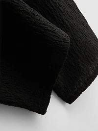 Crinkle Straight-Leg Drawstring Pants