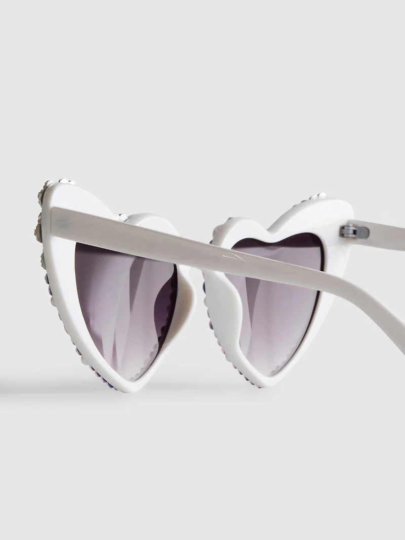 Bride Heart Sunglasses