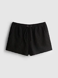 Drawstring Crinkle Shorts