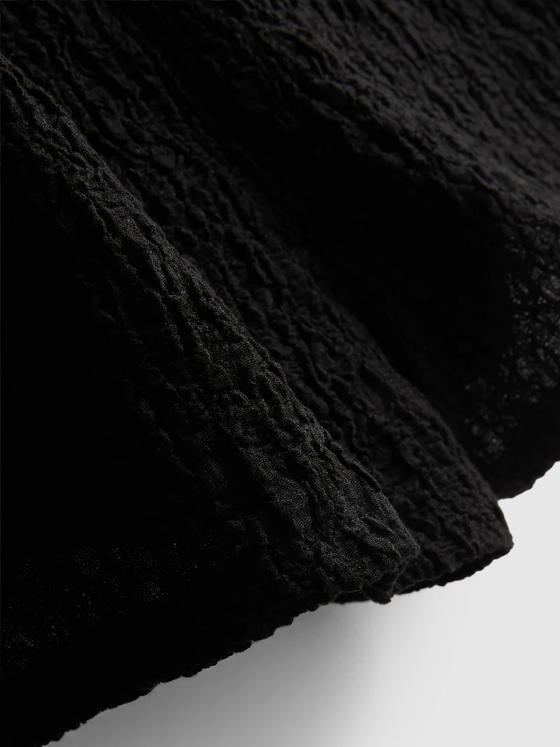 Drawstring Crinkle Shorts