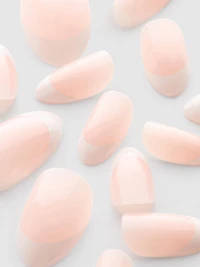 PS... French Tip Almond Gloss False Nails