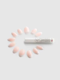 PS... French Tip Almond Gloss False Nails