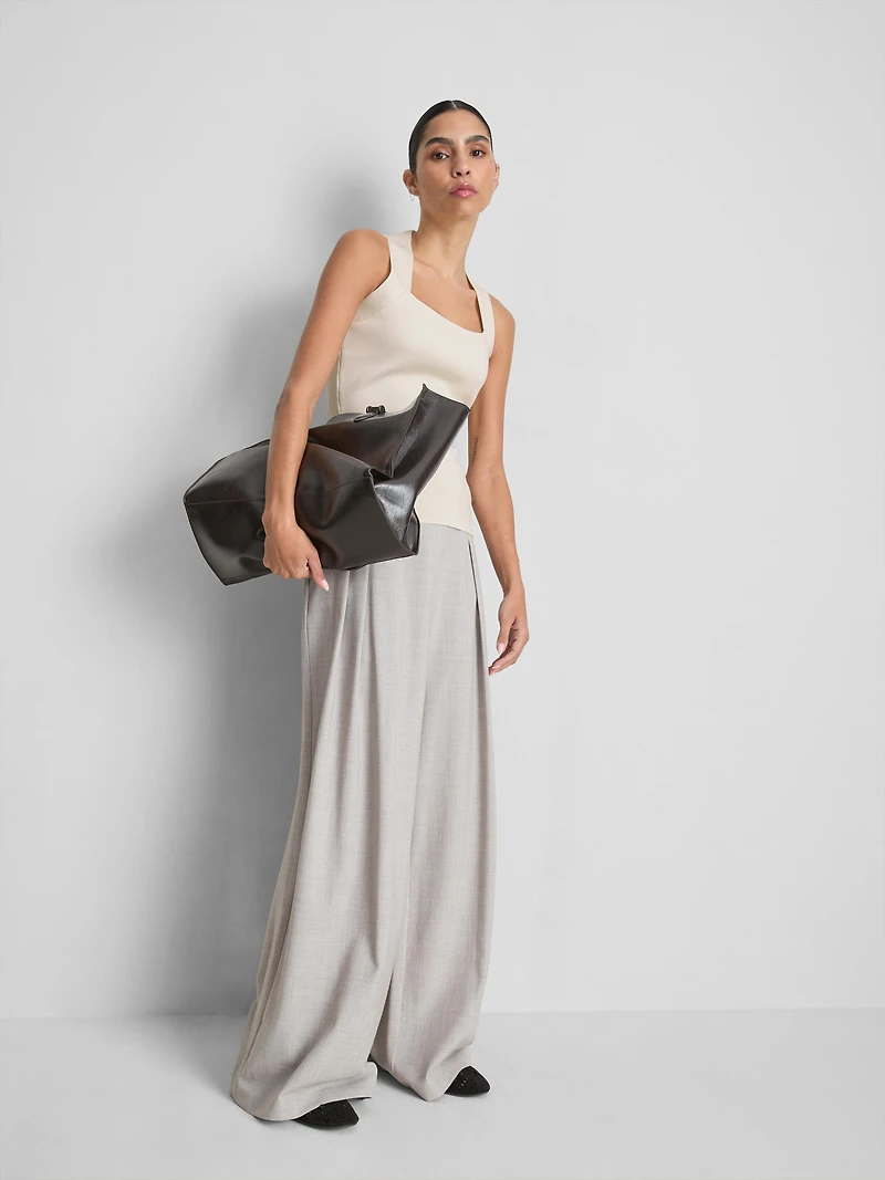 Sculpted Square-Neck Tank Top