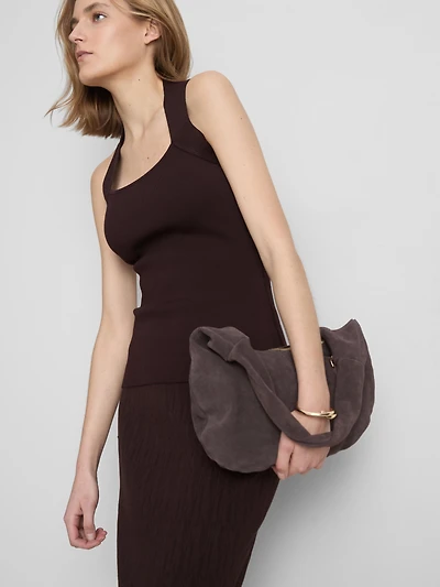 Sculpted Square-Neck Tank Top