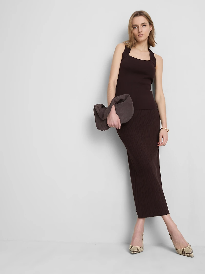 Sculpted Square-Neck Tank Top