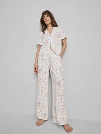 Floral Wide Leg Pajama Bottoms