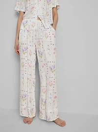 Floral Wide Leg Pajama Bottoms