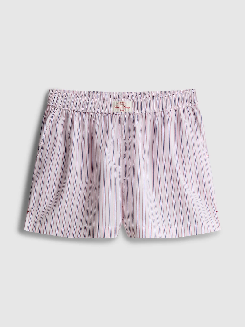 Cotton Room Service Striped Pajama Shorts