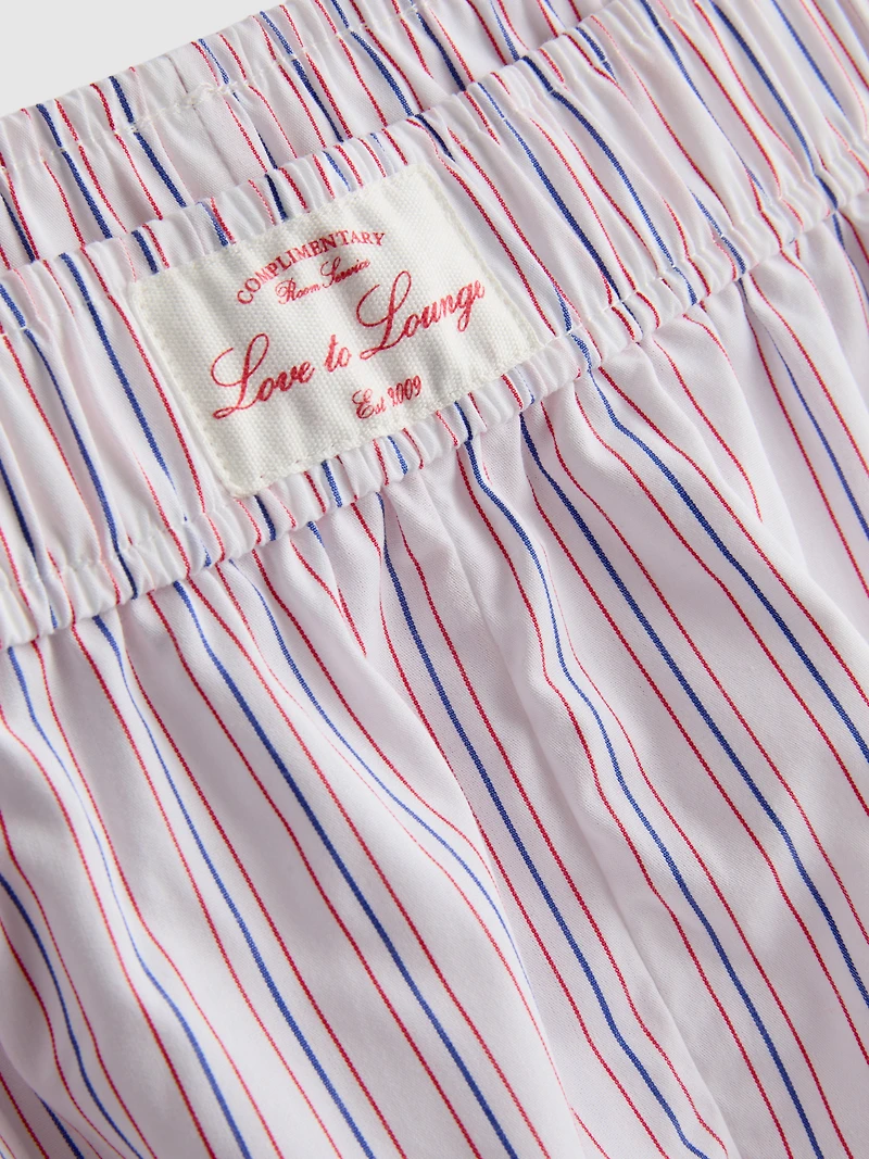 Cotton Room Service Striped Pajama Shorts