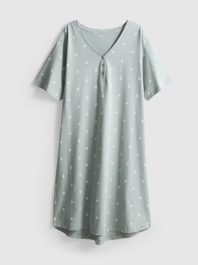 Printed Cotton Nightgown