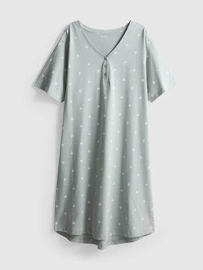 Printed Cotton Nightgown