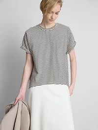 The Edit Striped Crewneck Tee