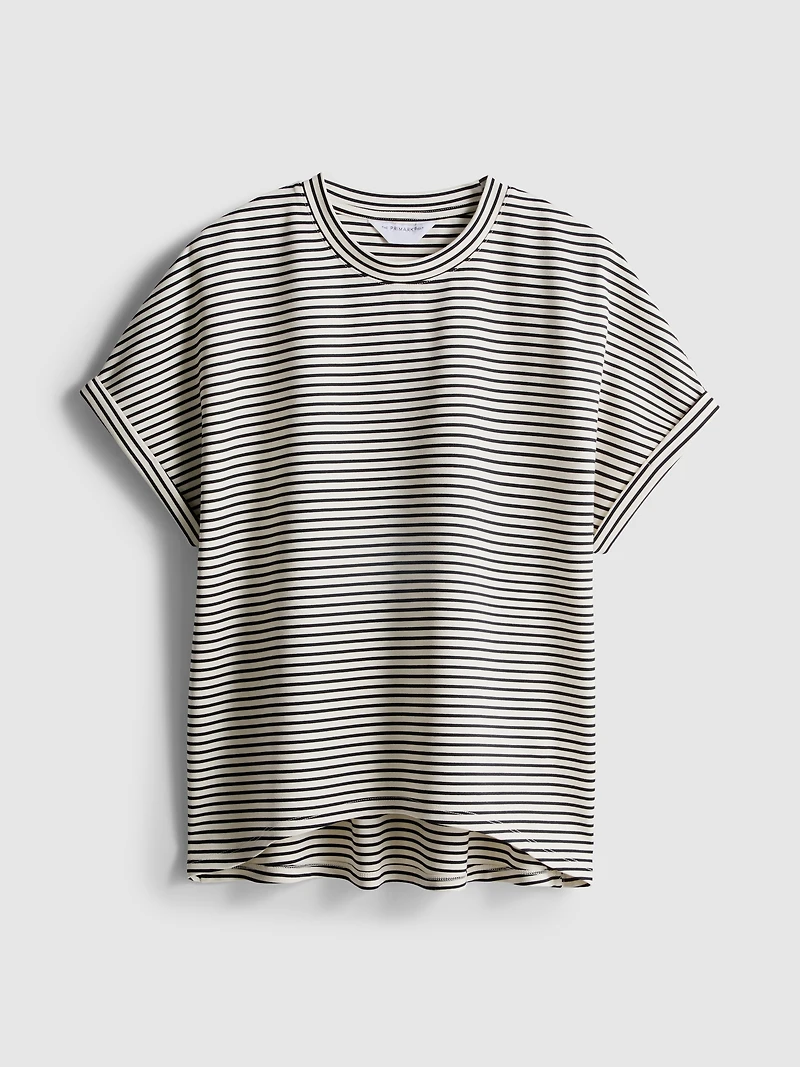 The Edit Striped Crewneck Tee