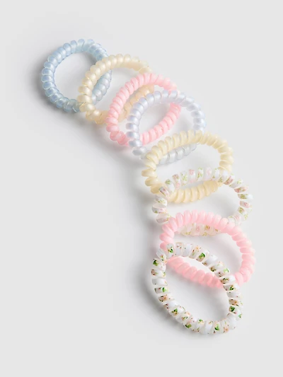 8pk Spiral Hair Bands