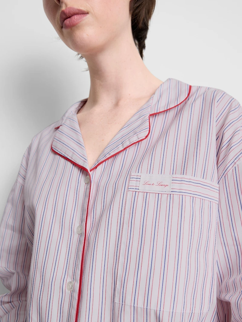 Cotton Breakfast Bed Pajama Shirt