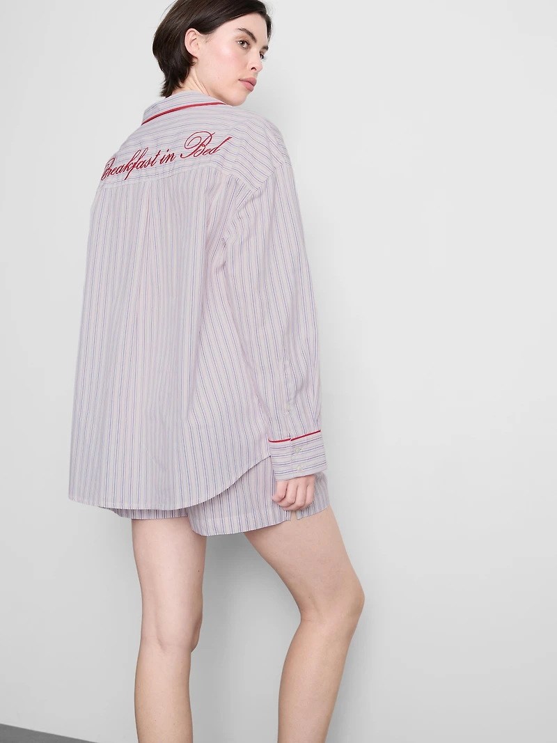 Cotton Breakfast Bed Pajama Shirt