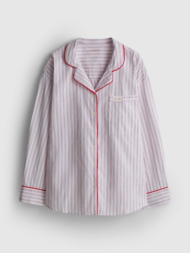 Cotton Breakfast Bed Pajama Shirt