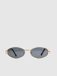 By Coleen Oval Metal Frame Sunglasses