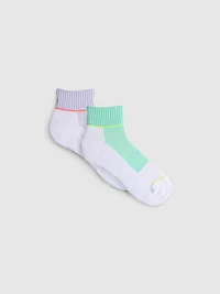 2pk Quarter Crew Workout Socks