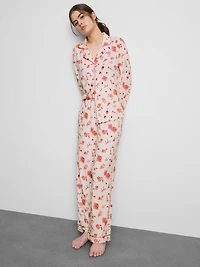 Printed Boyfriend Pajamas